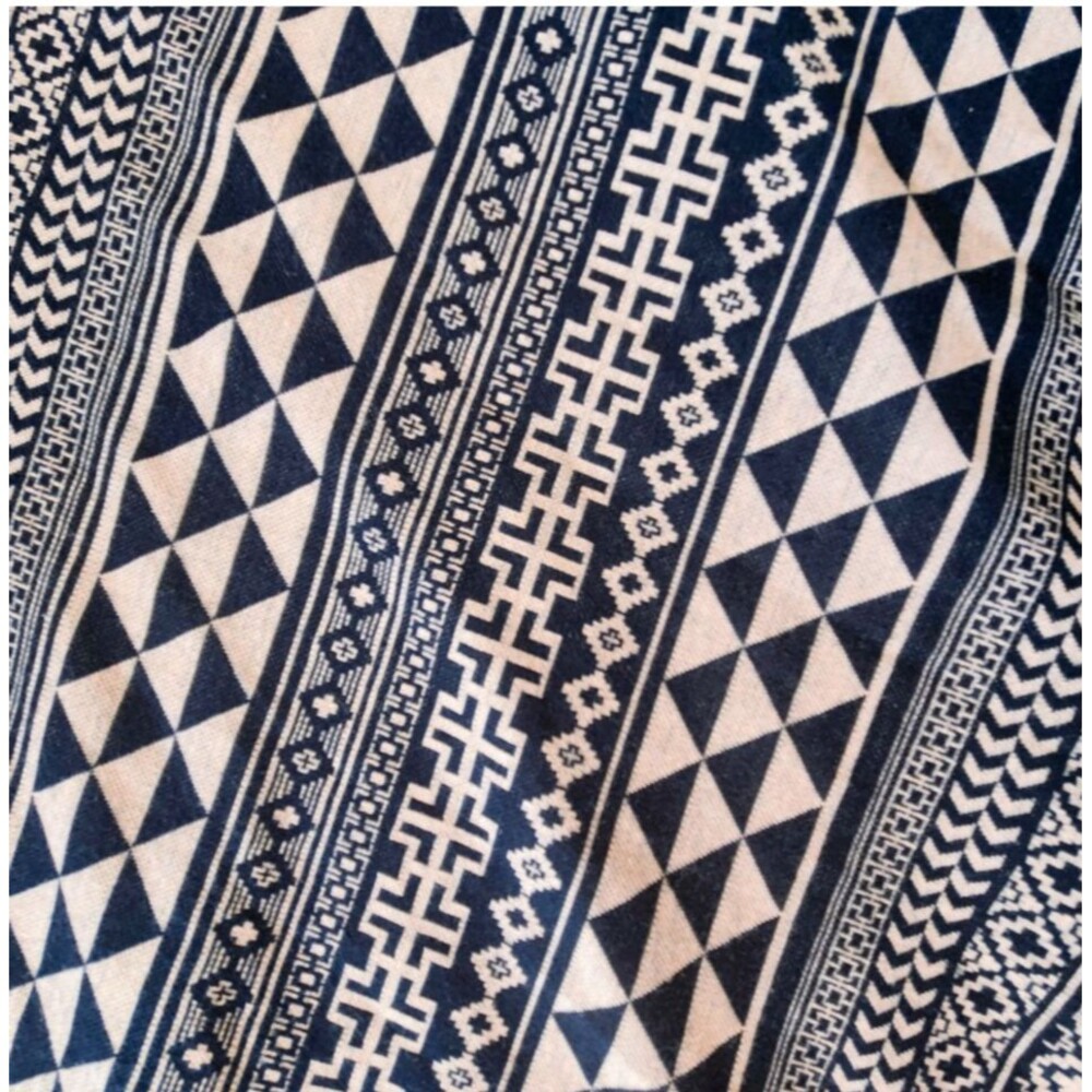 City Triangles Dress Plus 16 Navy Pink Deco Print Knit V-Neck Back Short Sleeve - Picture 9 of 10